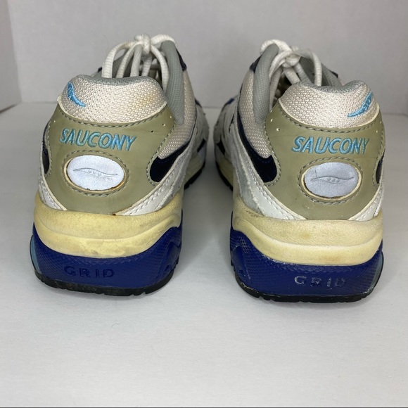Saucony Grid TRB HRC XT600 Running Shoes Women’s White Grey Blue Sneakers Size 8 - Picture 5 of 8